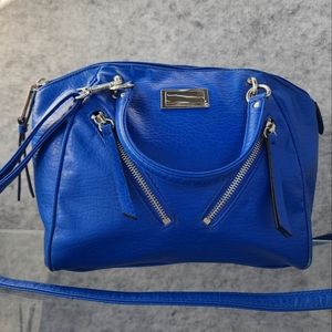 Juicy coture - blue foux leather pvc purse